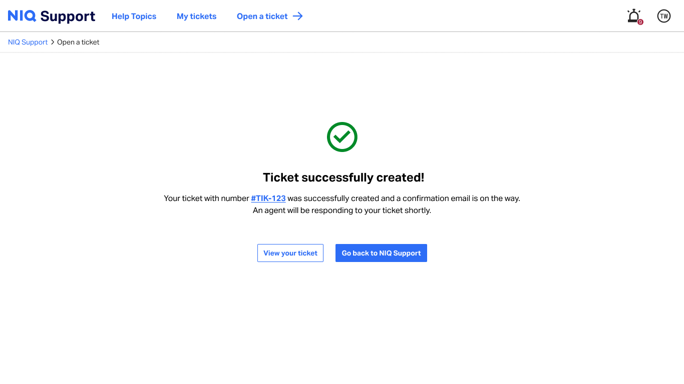 Success Screen